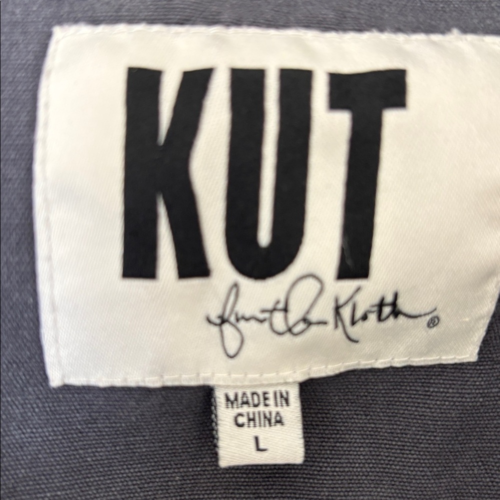 Kut from the Kloth Charcoal Utility Jacket SIZE Large - Picture 2 of 3